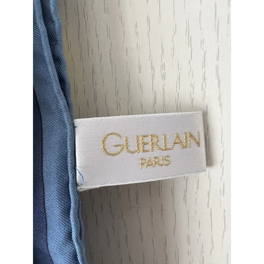 Vintage Guerlain Silk Scarf Perfume Bottle Print Made In France - 35.5